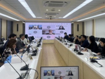 Conference room meeting with Thai officials