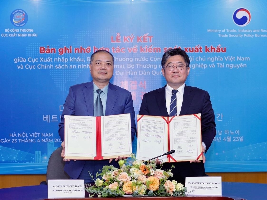 산업부, 베트남과 수출통제 협력 을 위한 MOU 체결… 안보원 국제협력 지원